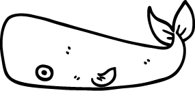 vector graphic of a whale