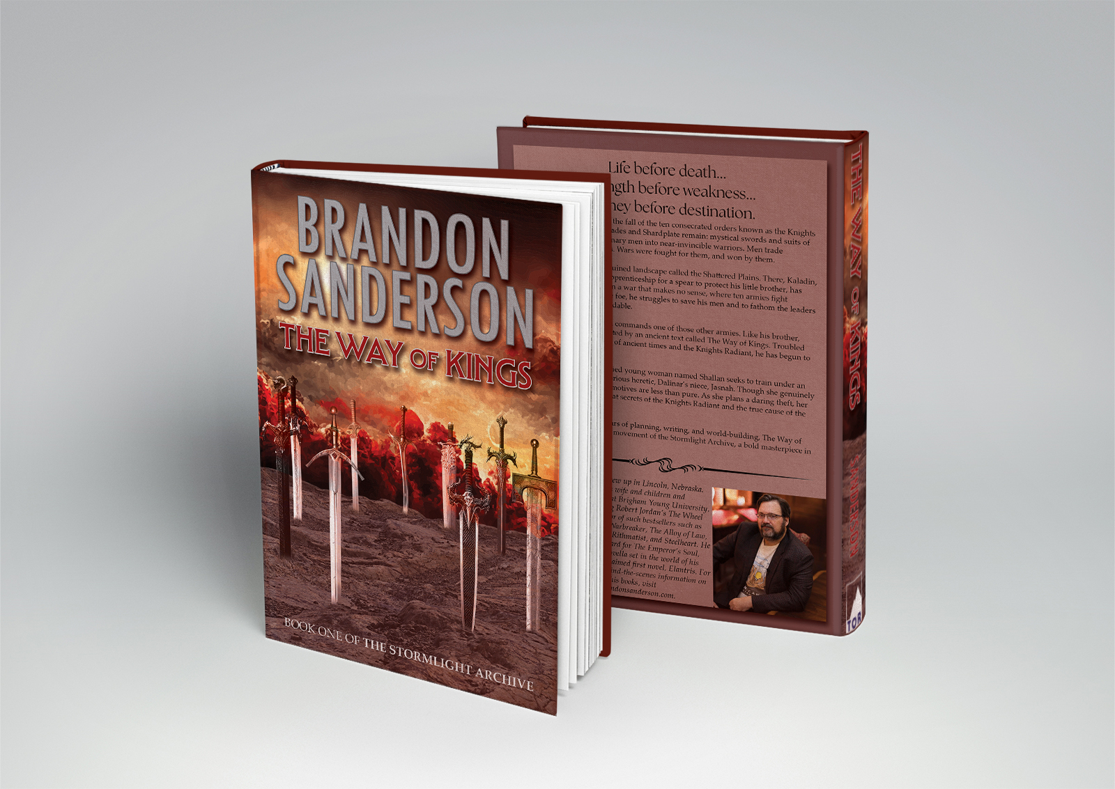 redesigned book cover for Brandon Sanderson's The Way of Kings